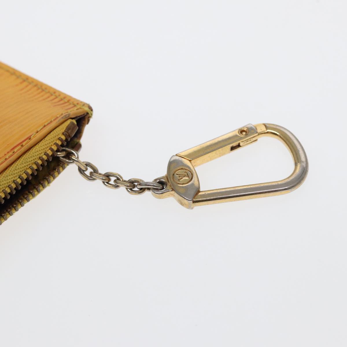 LOUIS VUITTON Epi Pochette Cles Coin Purse Yellow M63809 LV 86604
