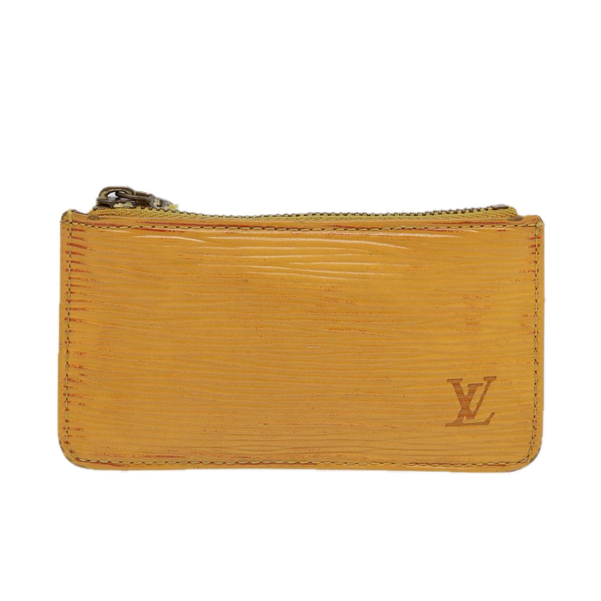 LOUIS VUITTON Epi Pochette Cles Coin Purse Yellow M63809 LV 86604