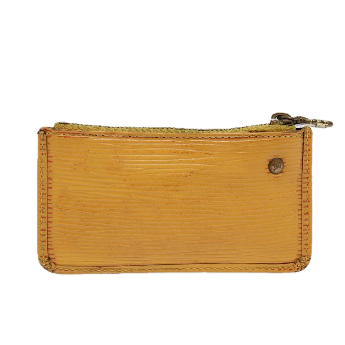 LOUIS VUITTON Epi Pochette Cles Coin Purse Yellow M63809 LV 86604