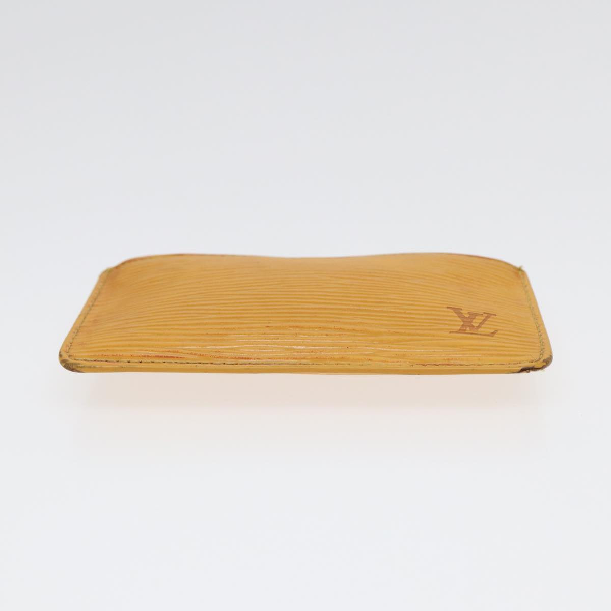 LOUIS VUITTON Epi Pochette Cles Coin Purse Yellow M63809 LV 86604