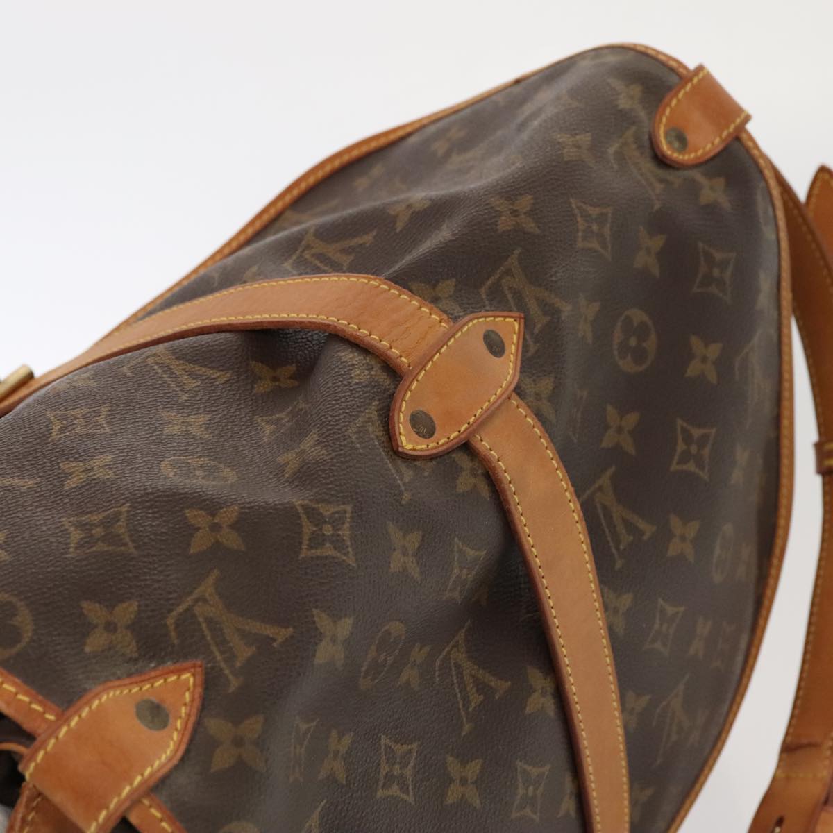 LOUIS VUITTON Monogram Saumur 35 Shoulder Bag M42254 LV 86741