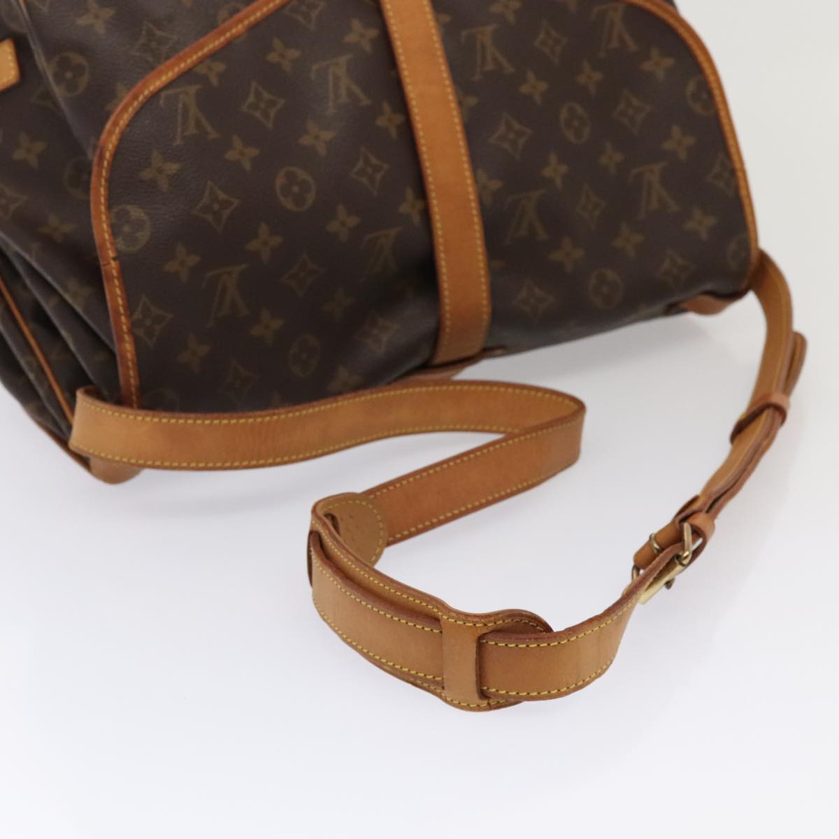 LOUIS VUITTON Monogram Saumur 35 Shoulder Bag M42254 LV 86741