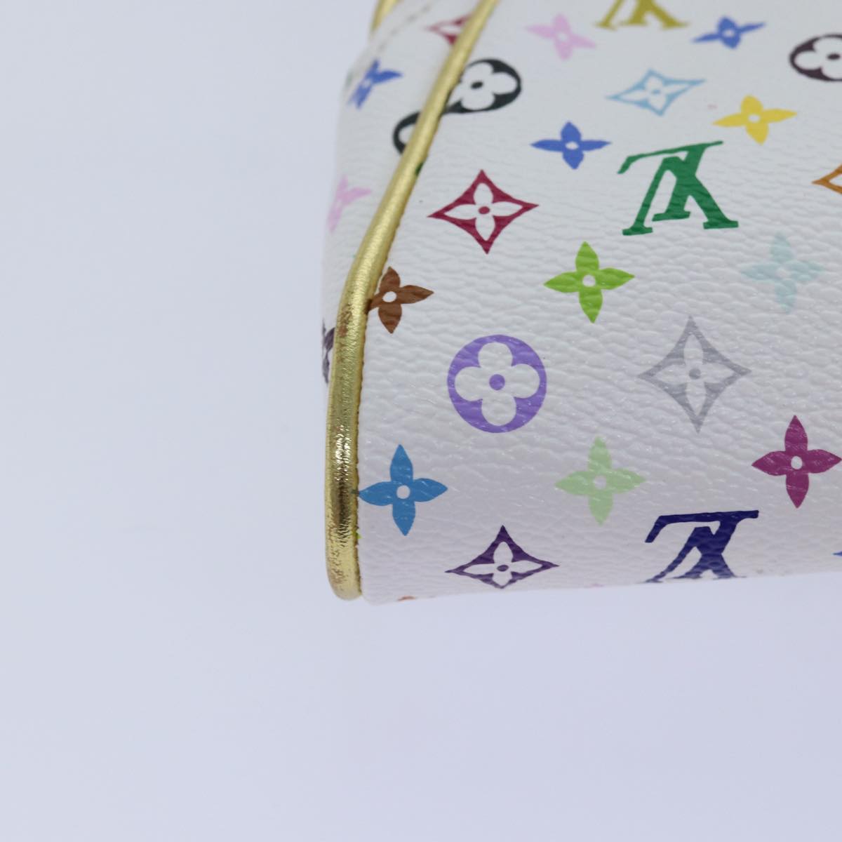 LOUIS VUITTON Monogram Multicolor Kate Pouch White Bron M55212 LV 86743