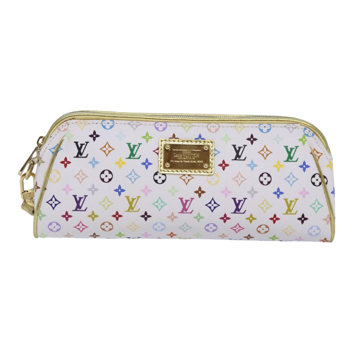 LOUIS VUITTON Monogram Multicolor Kate Pouch White Bron M55212 LV 86743