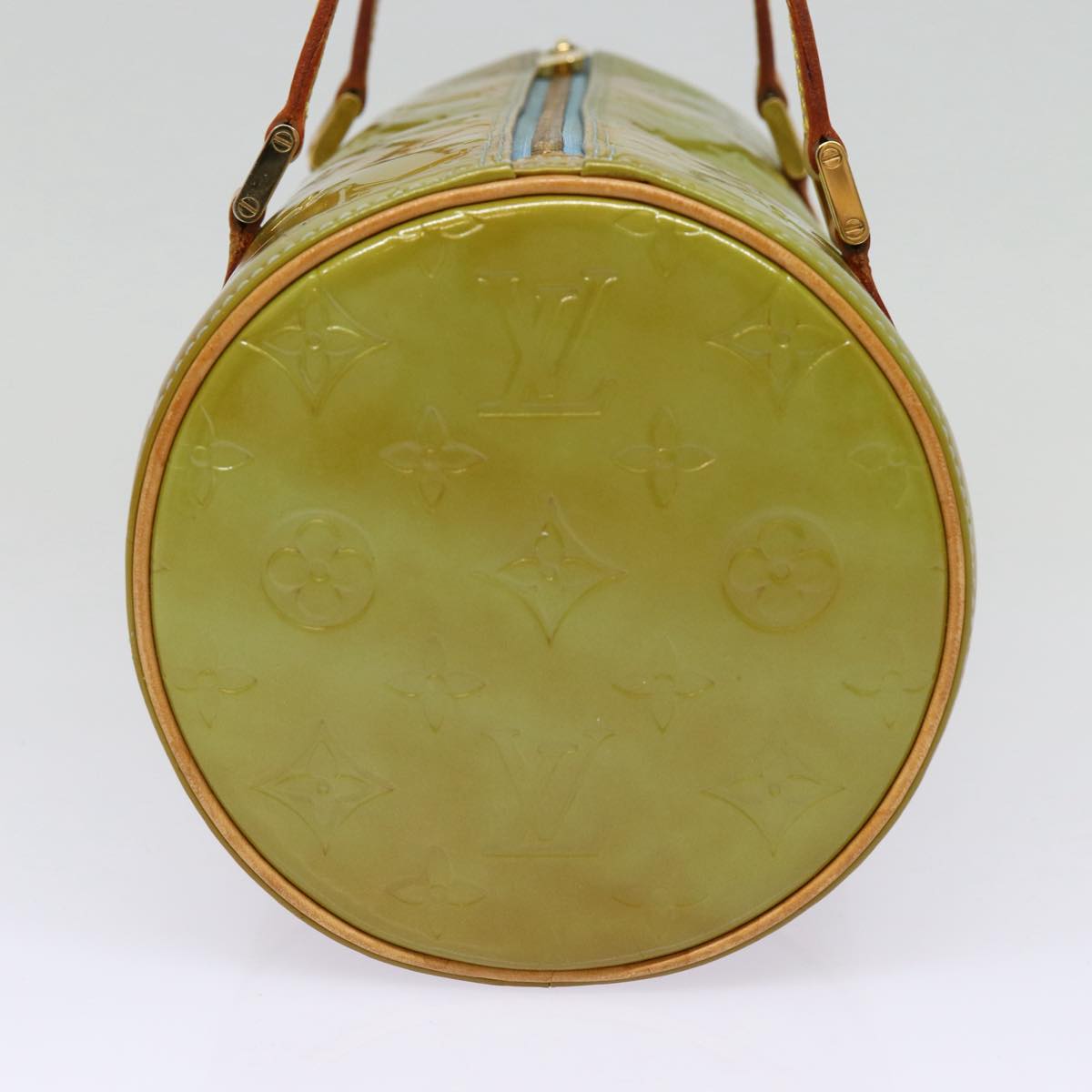 LOUIS VUITTON Monogram Vernis Bedford Hand Bag Baby Blue M91007 LV 86745