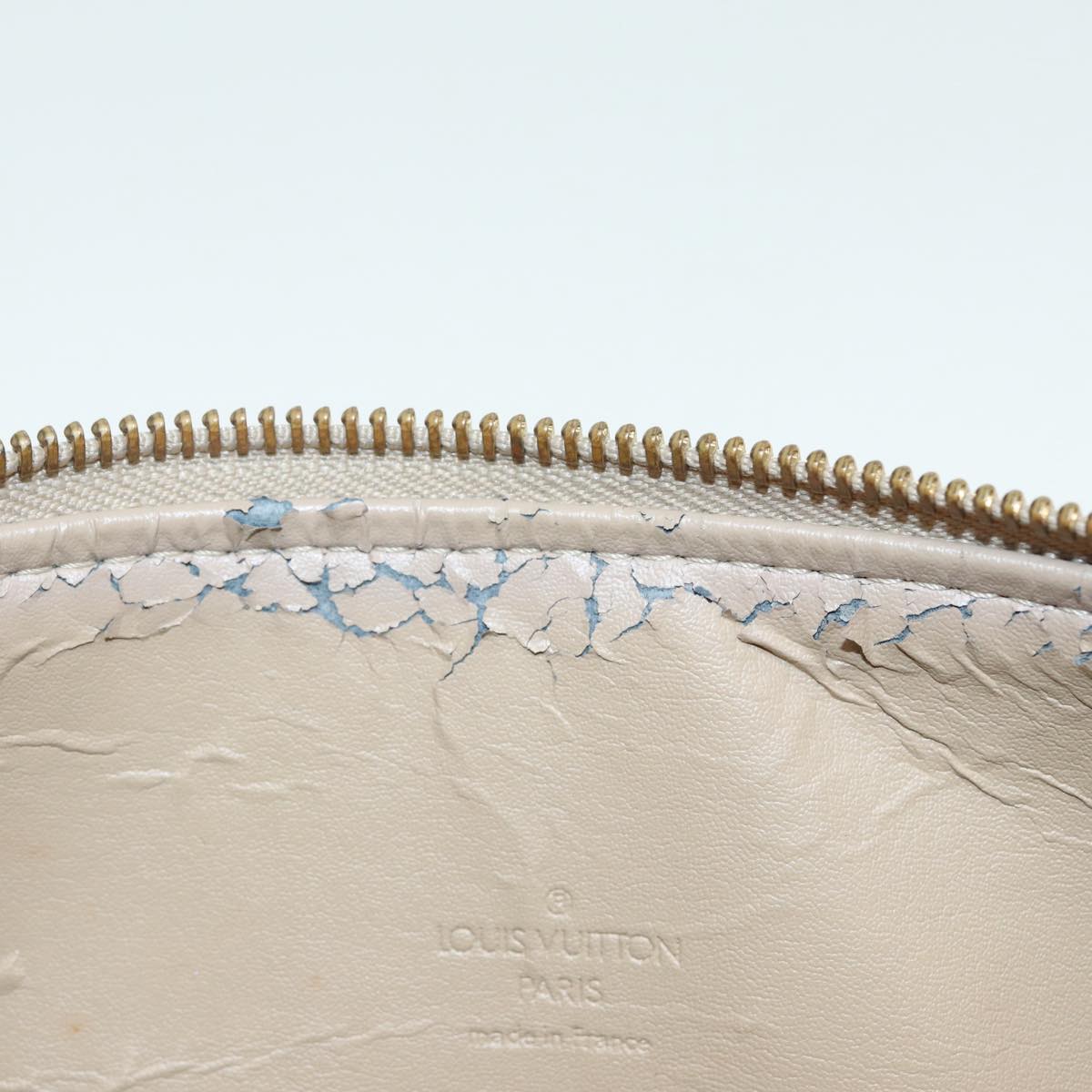 LOUIS VUITTON Monogram Vernis Bedford Hand Bag Beige M91006 LV 86746