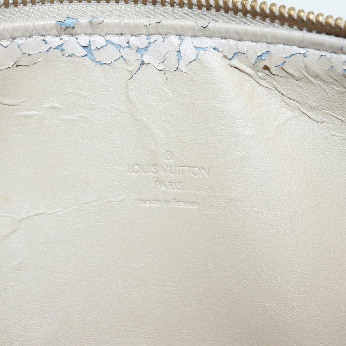 LOUIS VUITTON Monogram Vernis Bedford Hand Bag Beige M91006 LV 86746