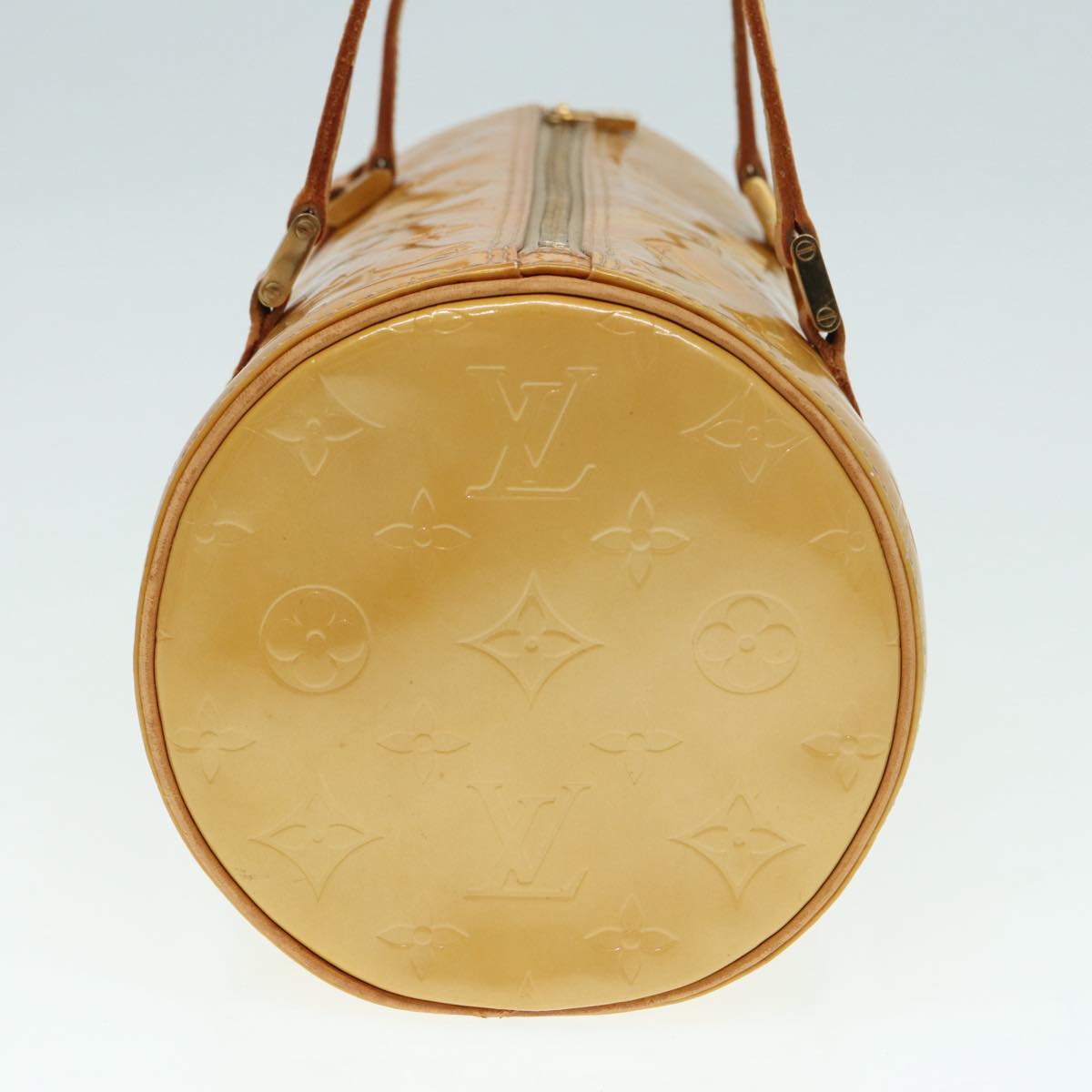 LOUIS VUITTON Monogram Vernis Bedford Hand Bag Beige M91006 LV 86746