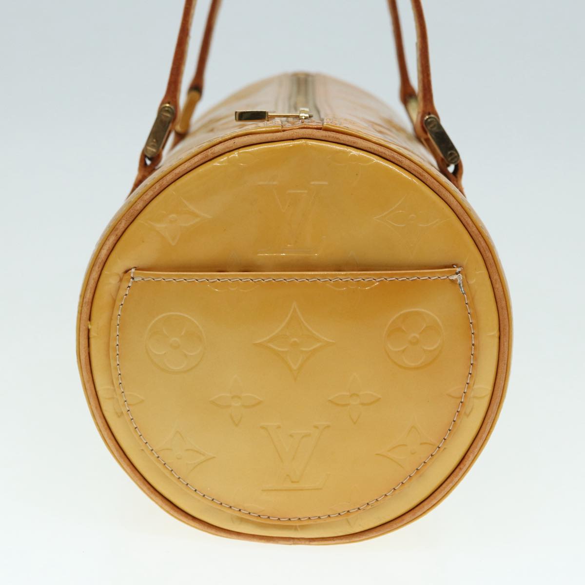 LOUIS VUITTON Monogram Vernis Bedford Hand Bag Beige M91006 LV 86746
