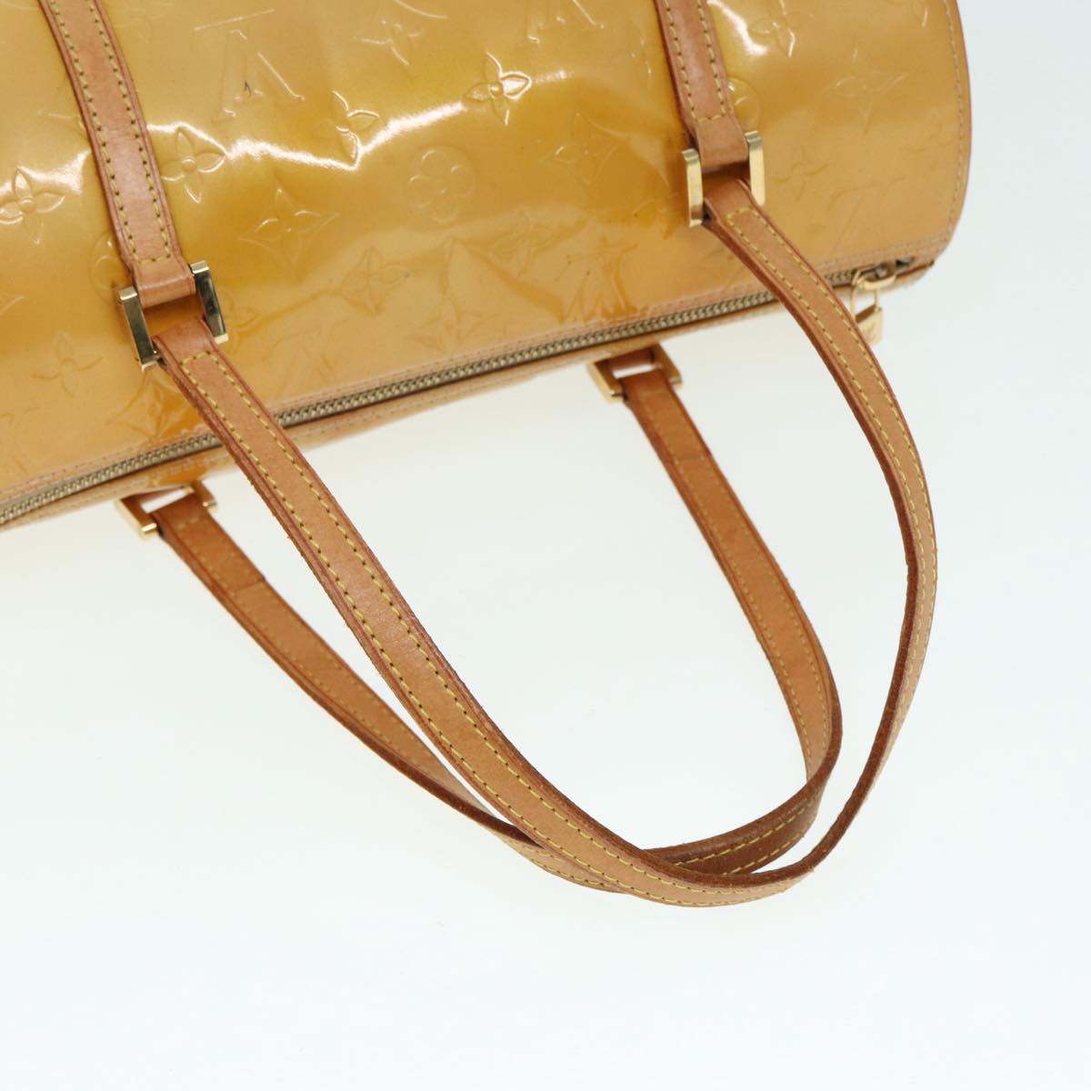 LOUIS VUITTON Monogram Vernis Bedford Hand Bag Beige M91006 LV 86746