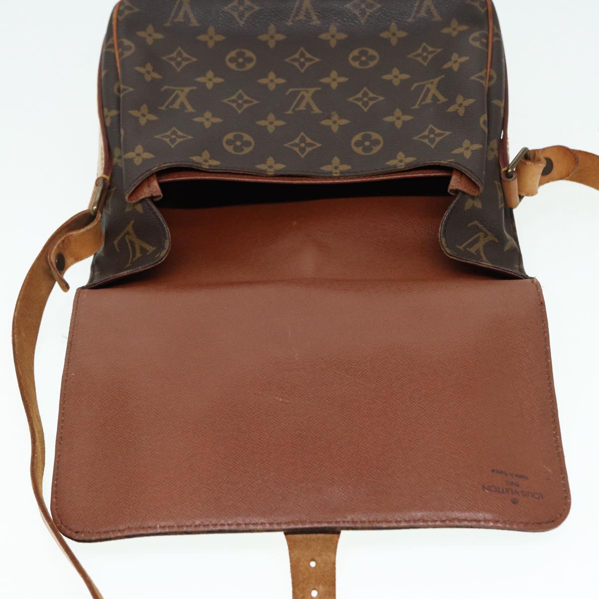 LOUIS VUITTON Monogram Cartouchiere GM Shoulder Bag M51252 LV 86787