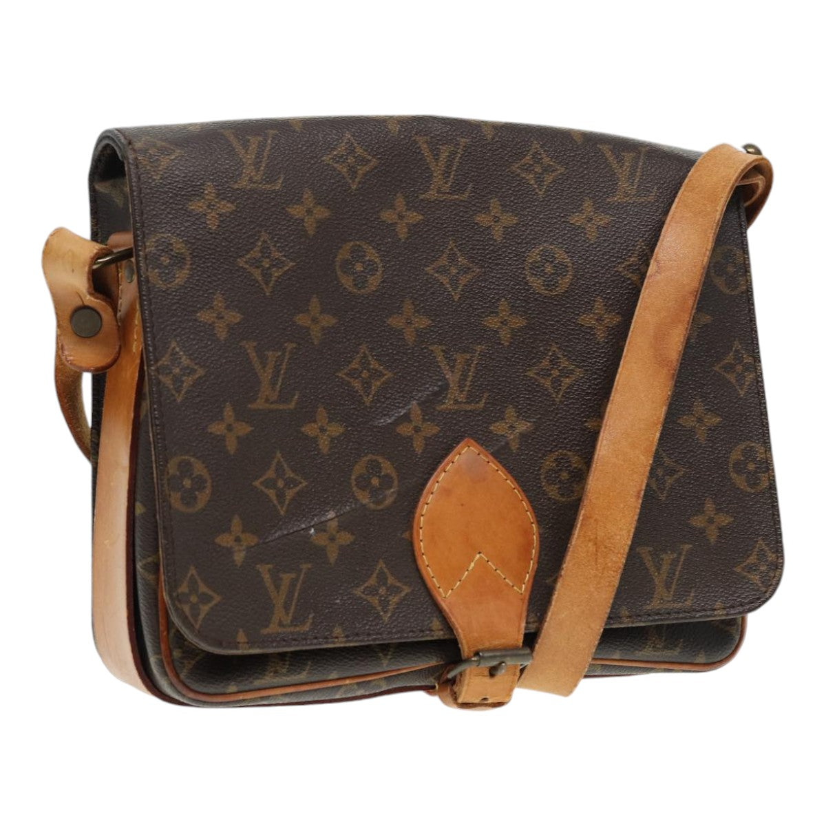 LOUIS VUITTON Monogram Cartouchiere GM Shoulder Bag M51252 LV 86787