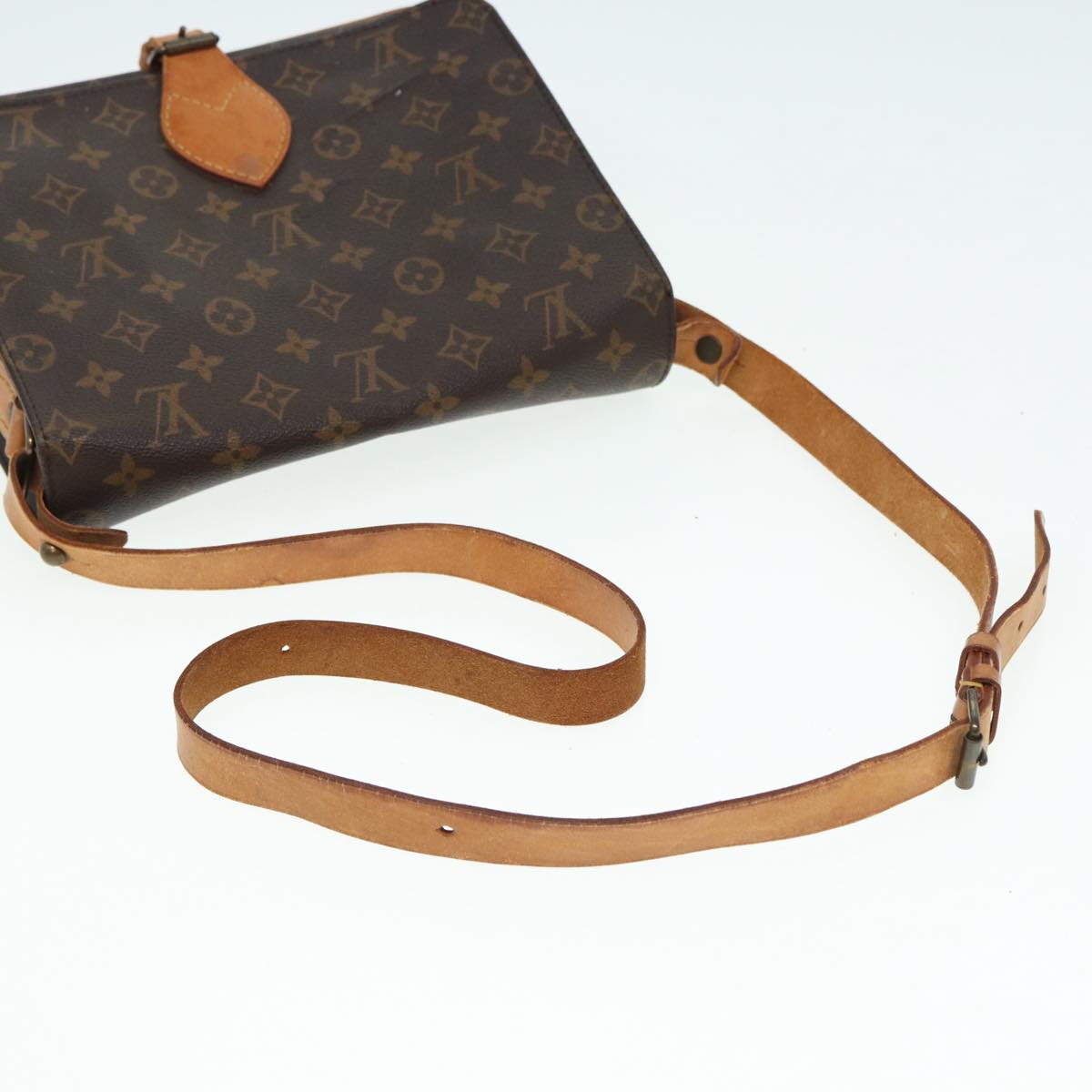LOUIS VUITTON Monogram Cartouchiere GM Shoulder Bag M51252 LV 86787