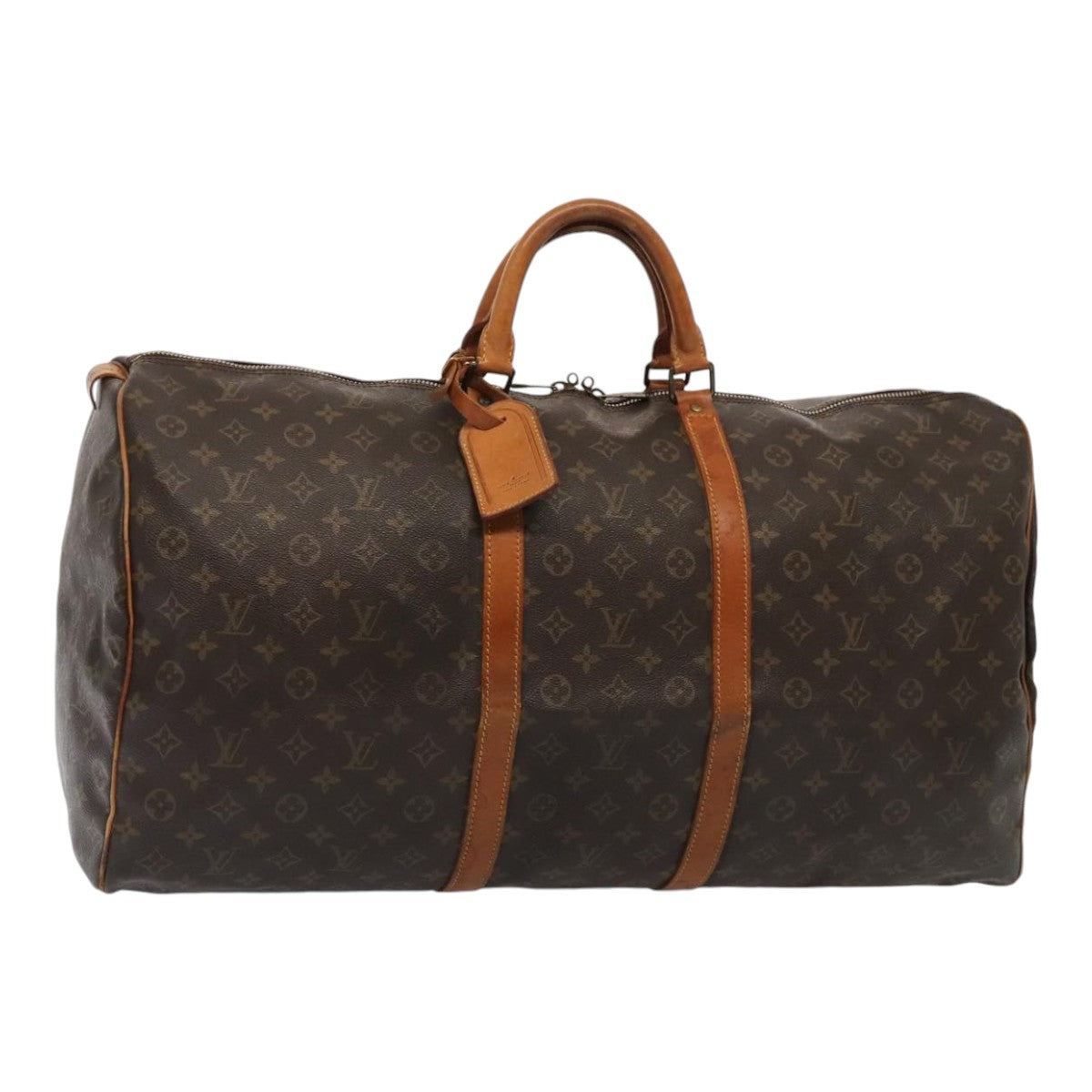 LOUIS VUITTON Monogram Keepall 60 Boston Bag M41422 LV 86843