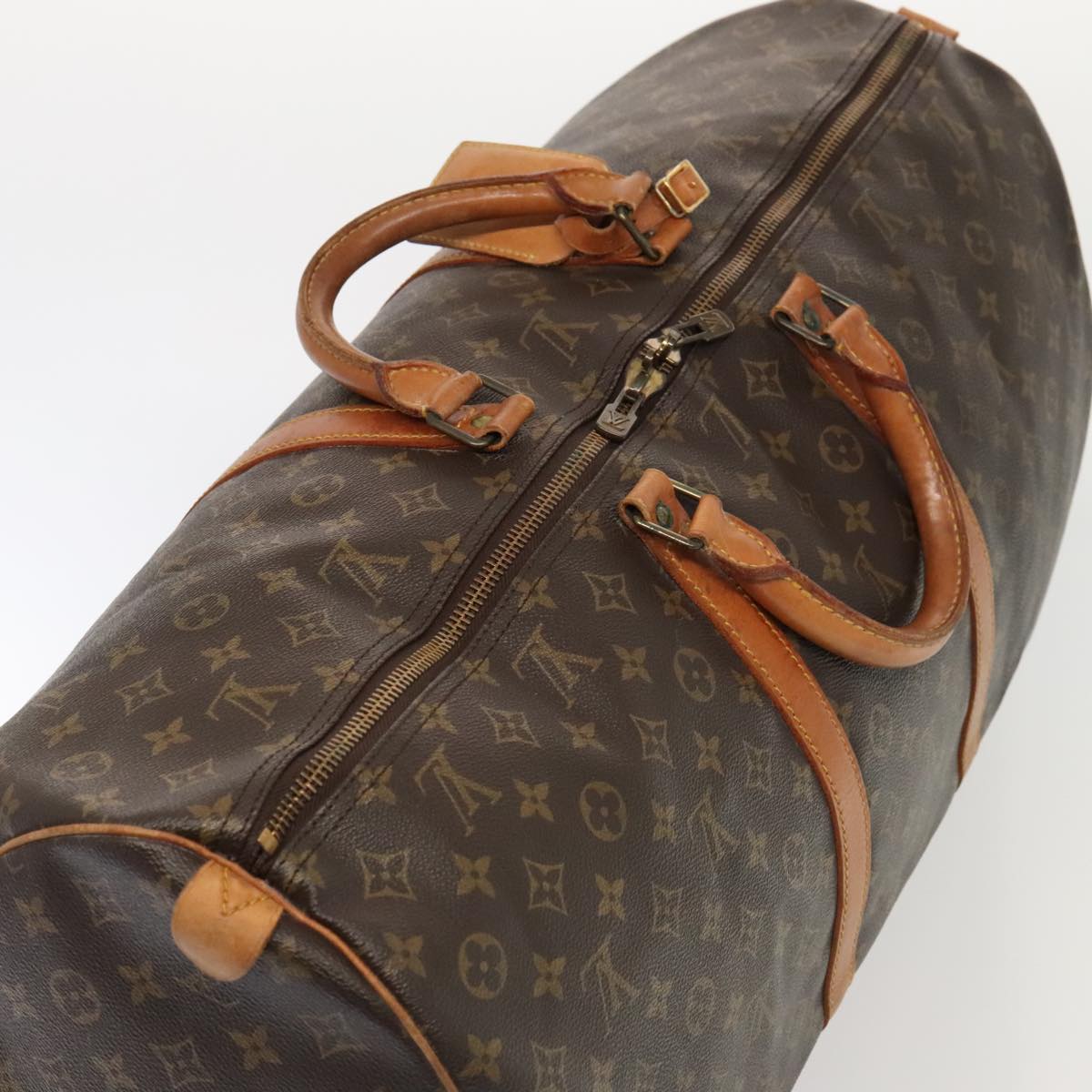 LOUIS VUITTON Monogram Keepall 60 Boston Bag M41422 LV 86843