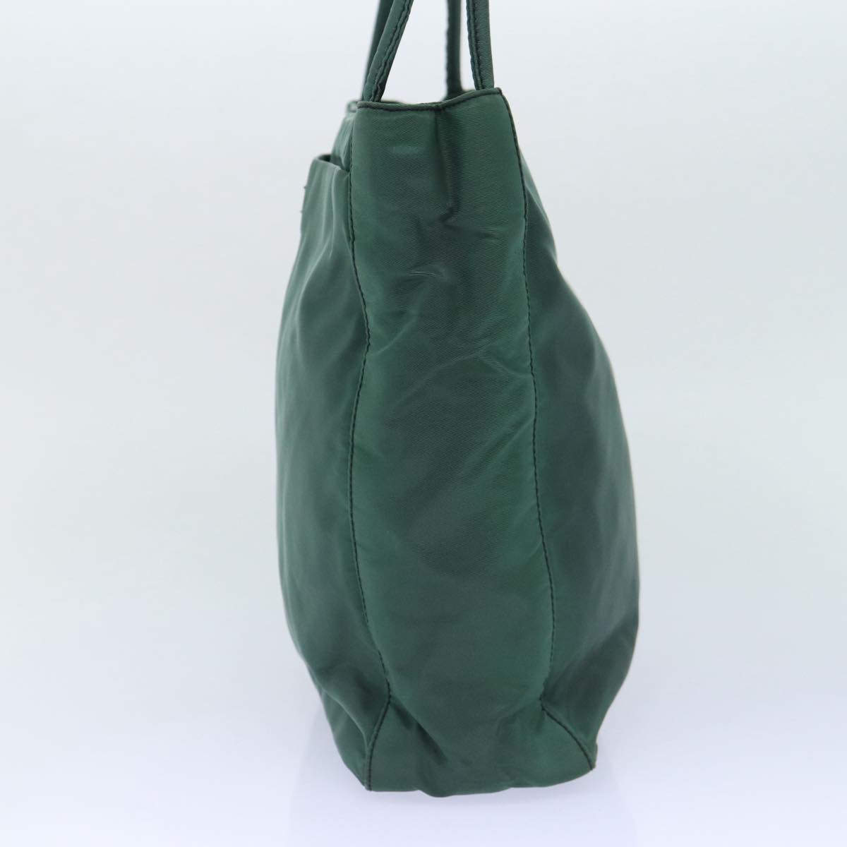 Luxury Prada Tote Bag Nylon Green Silver  86871