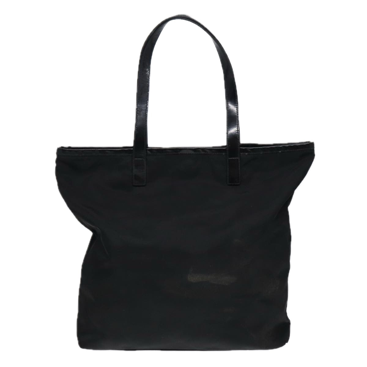 Luxury Prada Tote Bag Nylon Black Silver  86877