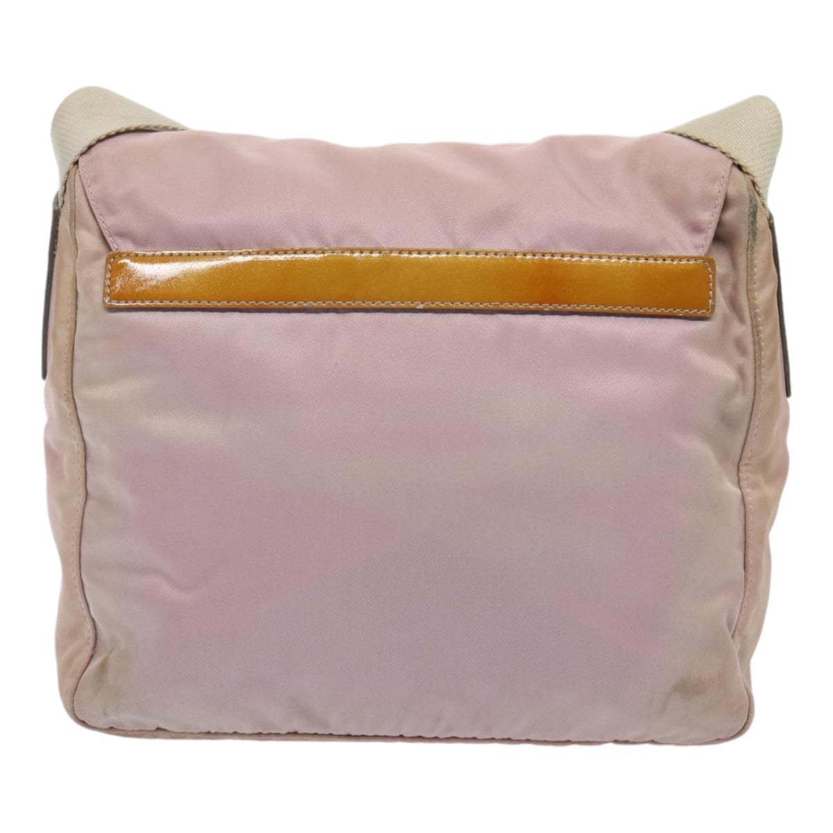 Luxury Prada Shoulder Bag Nylon Pink Silver  86887