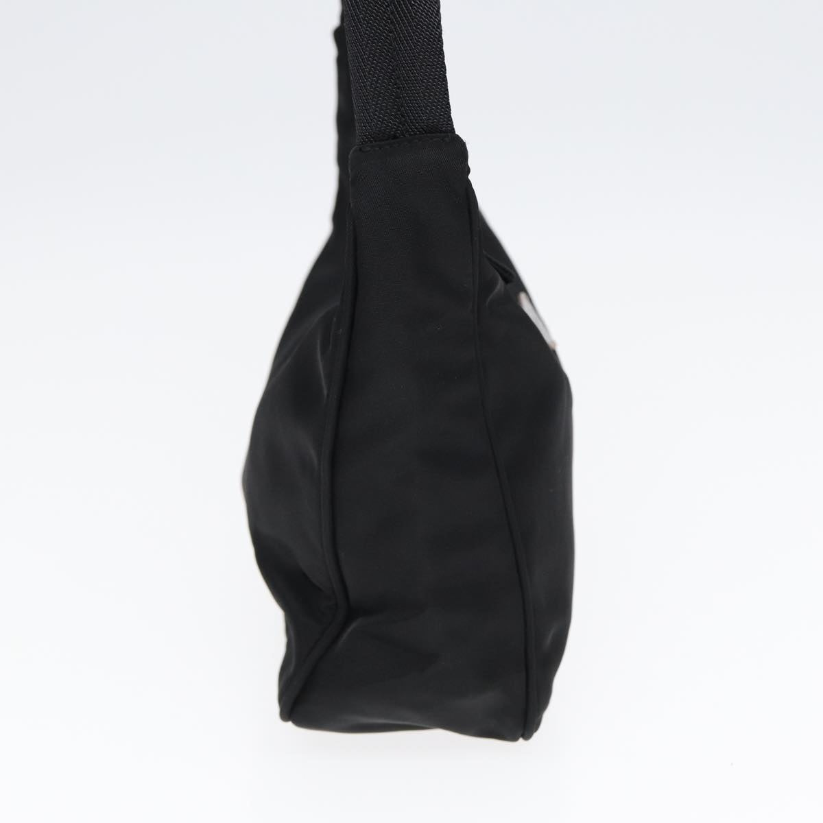 Luxury Prada Hand Bag Nylon Black Silver  86891