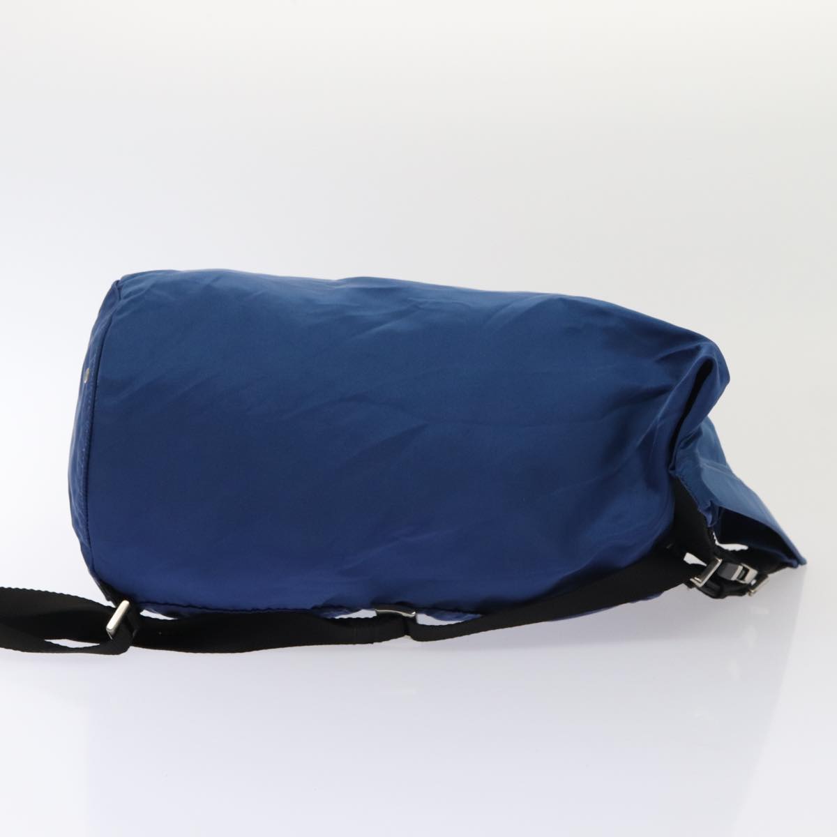 Luxury Prada Shoulder Bag Nylon Blue Silver  86892