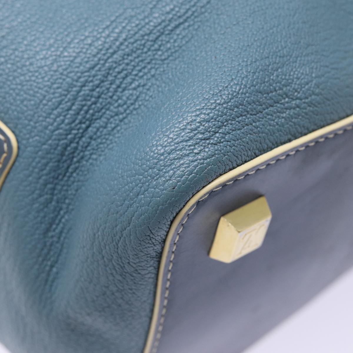 LOUIS VUITTON Suhari Angenu PM Hand Bag Leather Blue M91807 LV 86980