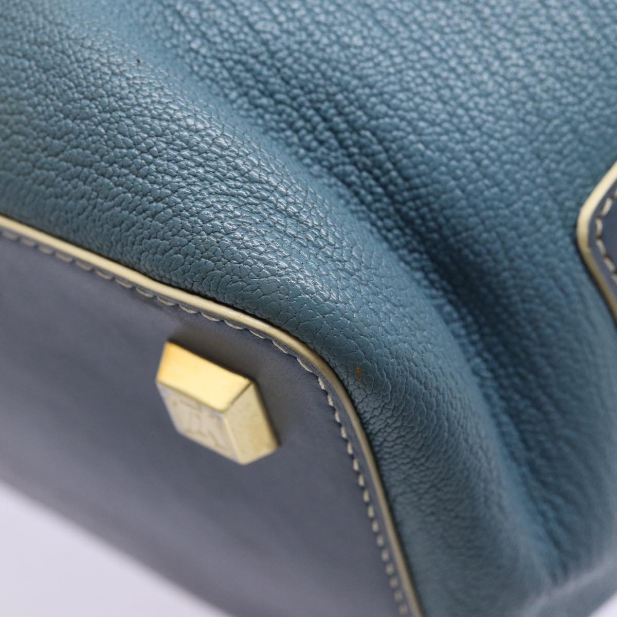 LOUIS VUITTON Suhari Angenu PM Hand Bag Leather Blue M91807 LV 86980