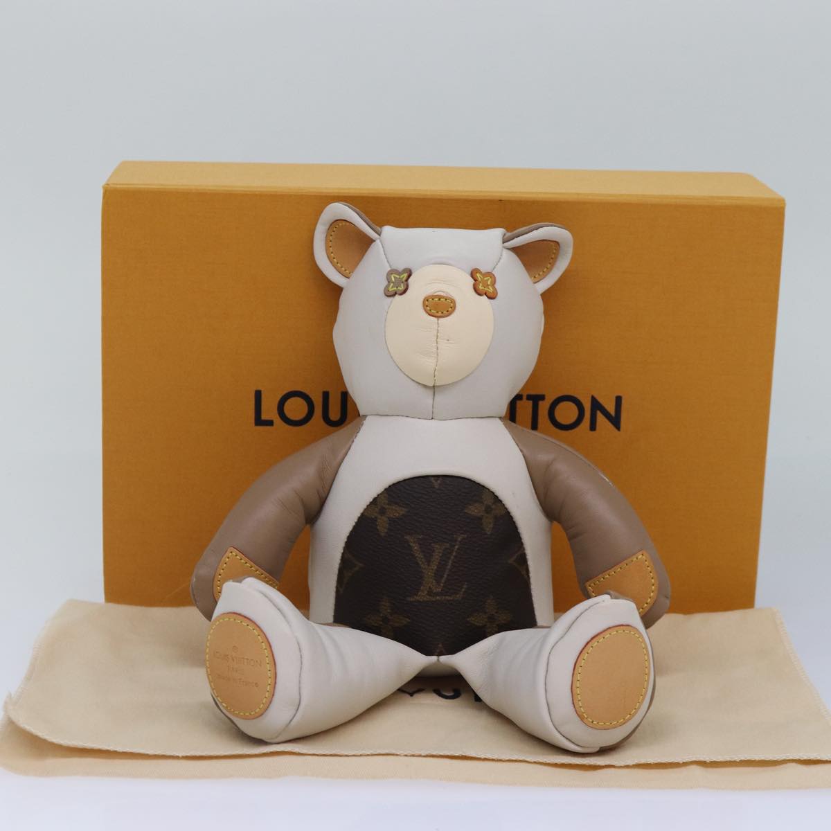 LOUIS VUITTON Monogram Teddy Bear GI0142 LV 86983A