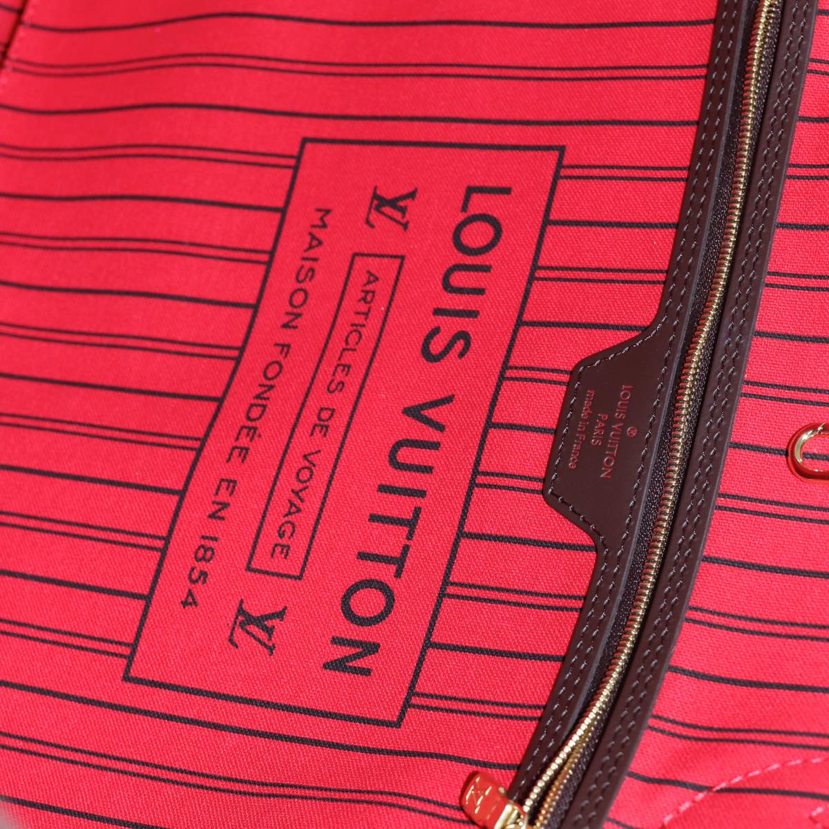 LOUIS VUITTON Damier Ebene Neverfull GM Tote Bag N51106 LV 86989SA
