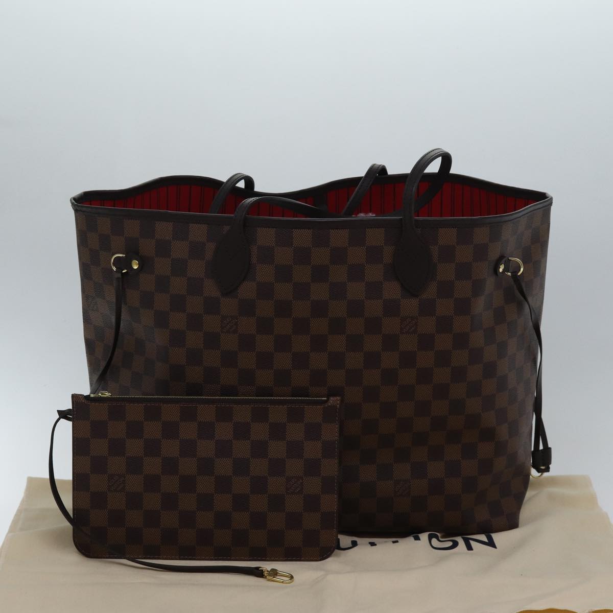 LOUIS VUITTON Damier Ebene Neverfull GM Tote Bag N51106 LV 86989SA