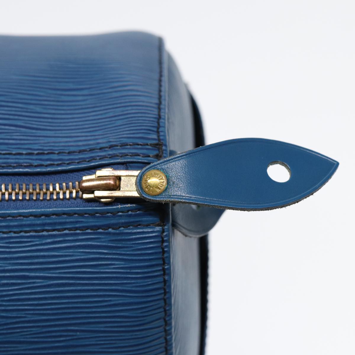 LOUIS VUITTON Epi Speedy 35 Hand Bag Toledo Blue M42995 LV 86994