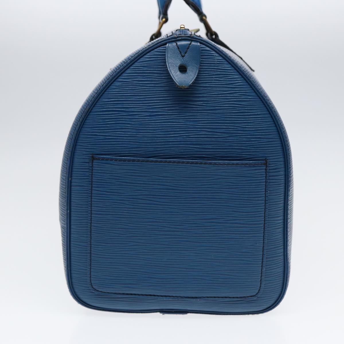 LOUIS VUITTON Epi Speedy 35 Hand Bag Toledo Blue M42995 LV 86994