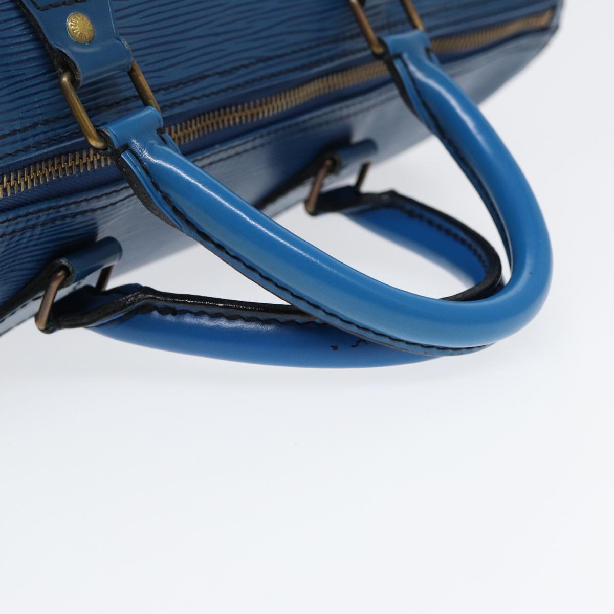 LOUIS VUITTON Epi Speedy 35 Hand Bag Toledo Blue M42995 LV 86994
