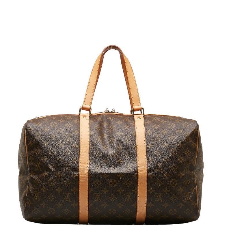 Louis Vuitton Monogram Baseball 45 Boston Bag Travel Bag M41624 Brown PVC Leather  Louis Vuitton