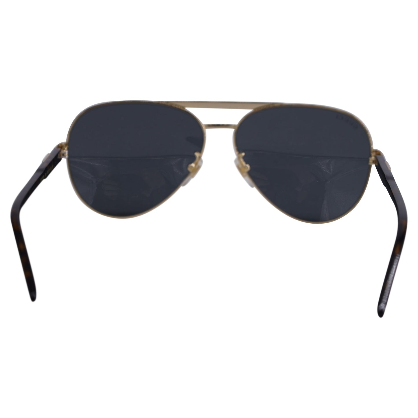Gucci Aviator Sunglasses in Gold Metal