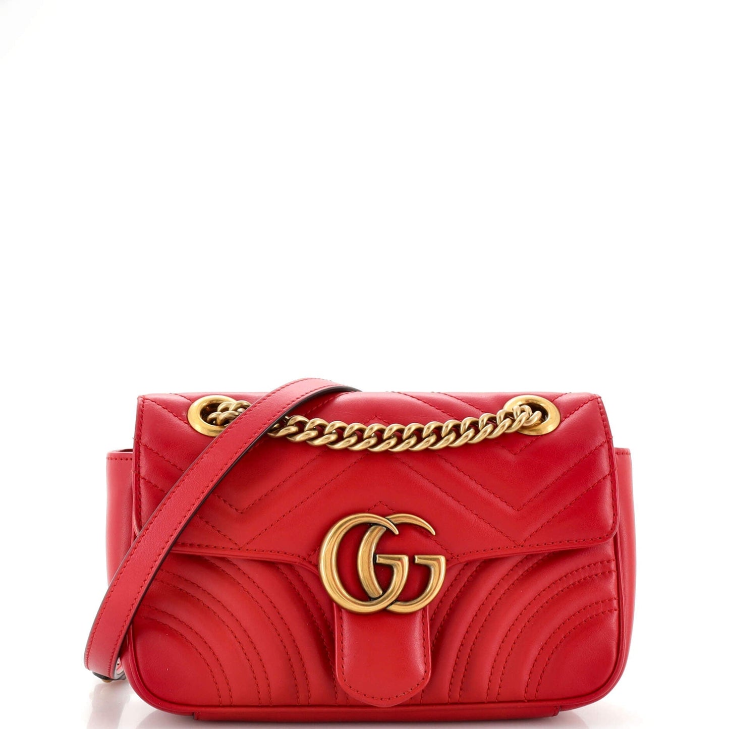 Luxury Gucci Trending 2025 GG Marmont Flap Bag Matelasse Leather Mini