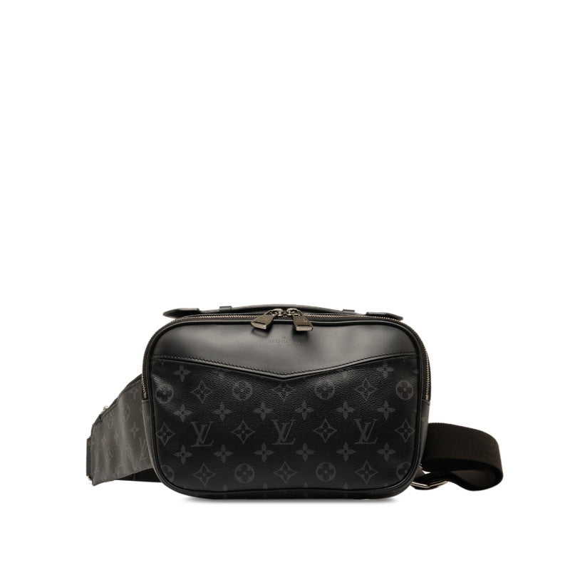 Louis Vuitton Monogram Eclipse Body Bag M42906 Black PVC Leather  Louis Vuitton