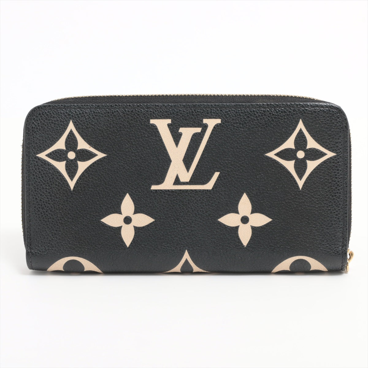 Louis Vuitton Bi-Color Monogram Implant Zippyr Wallet M80481 Noneir Round Zipper Wallet