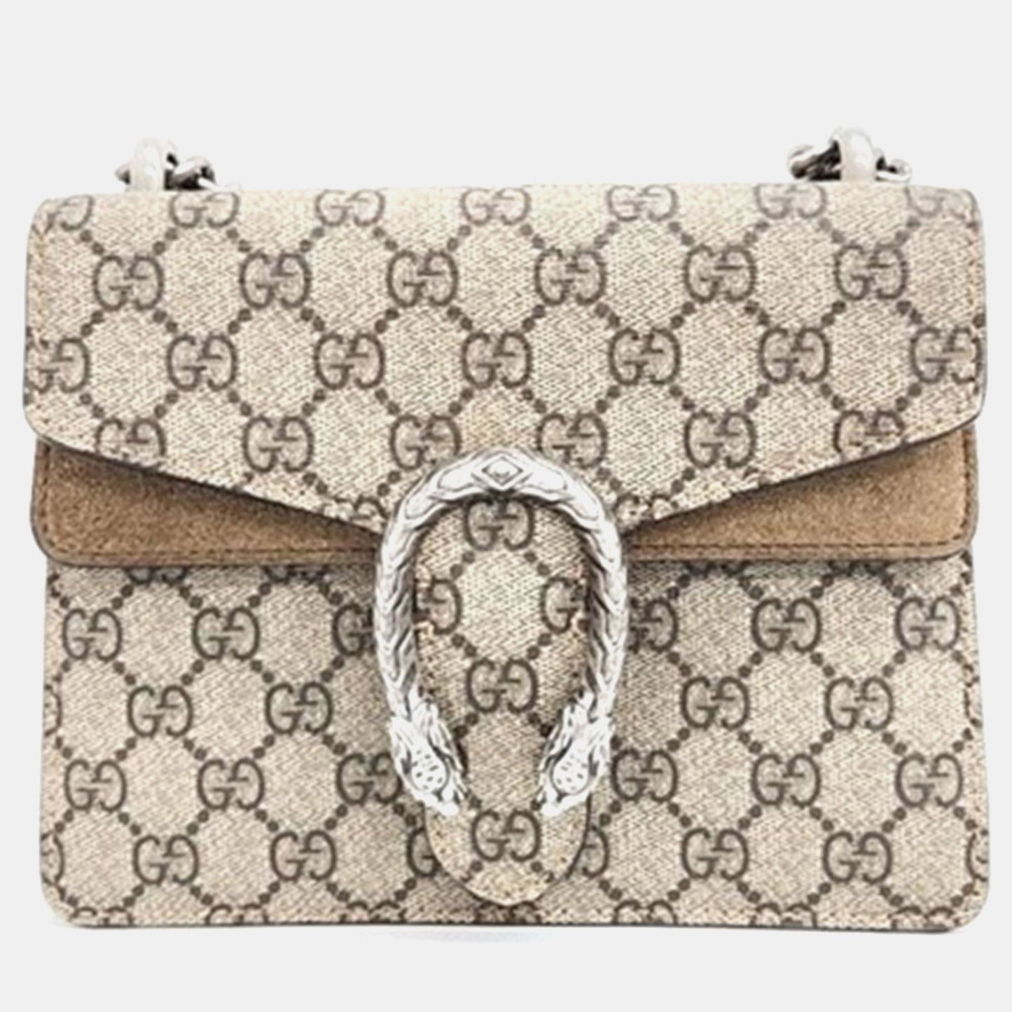 Luxury Gucci Trending 2025 Beige GG Canvas Dionysus Shoulder Bag
