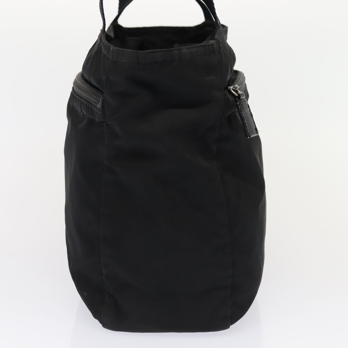 Luxury Prada Tote Bag Nylon Black Silver  87013