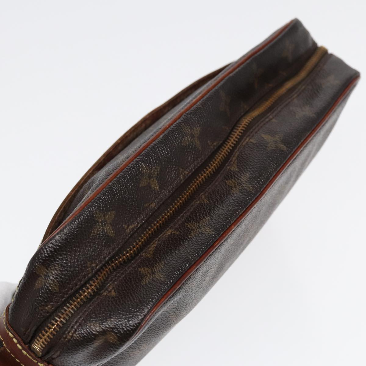 LOUIS VUITTON Monogram Compiegne 28 Clutch Bag M51845 LV 87016