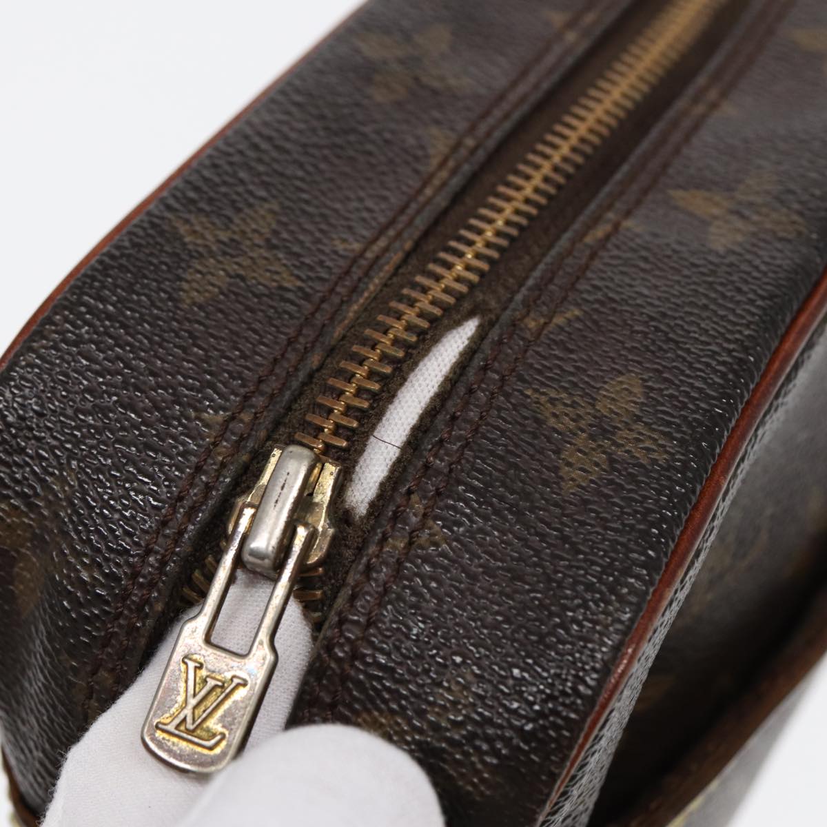 LOUIS VUITTON Monogram Compiegne 28 Clutch Bag M51845 LV 87016