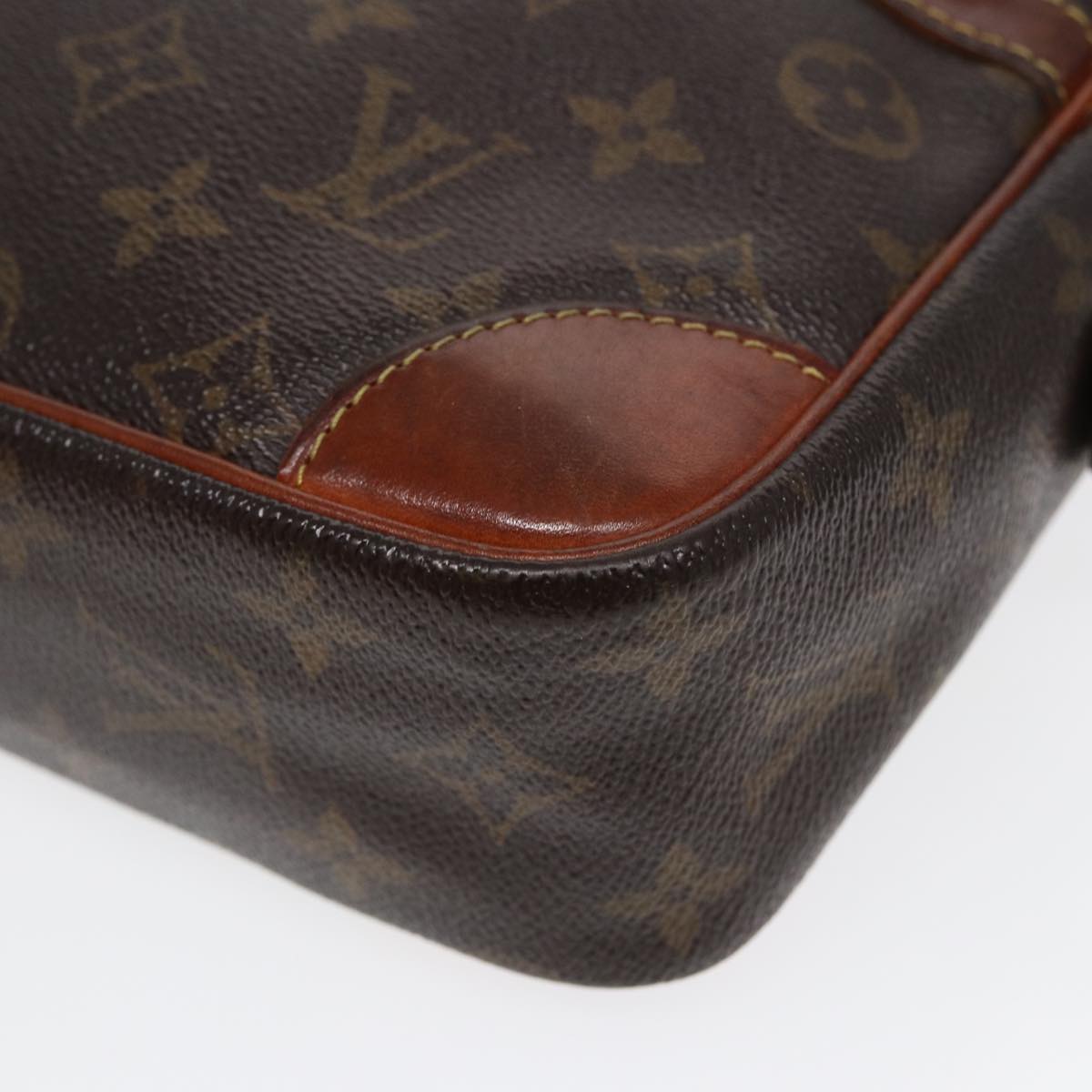LOUIS VUITTON Monogram Compiegne 28 Clutch Bag M51845 LV 87016