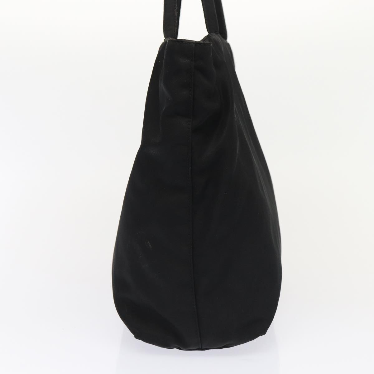 Luxury Prada Tote Bag Nylon Black Silver  87072