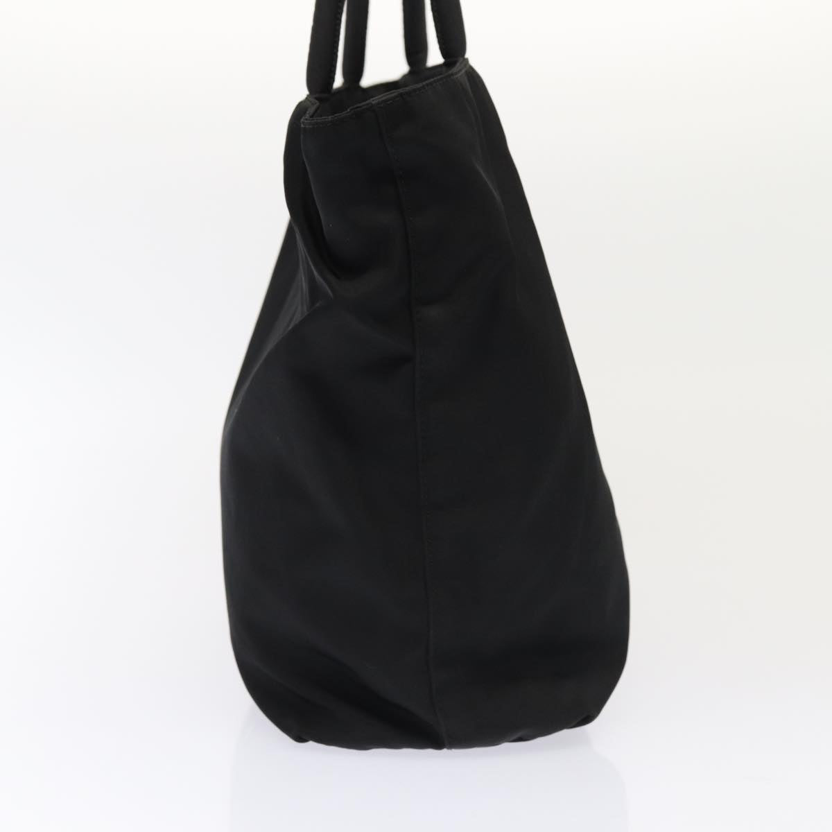 Luxury Prada Tote Bag Nylon Black Silver  87072