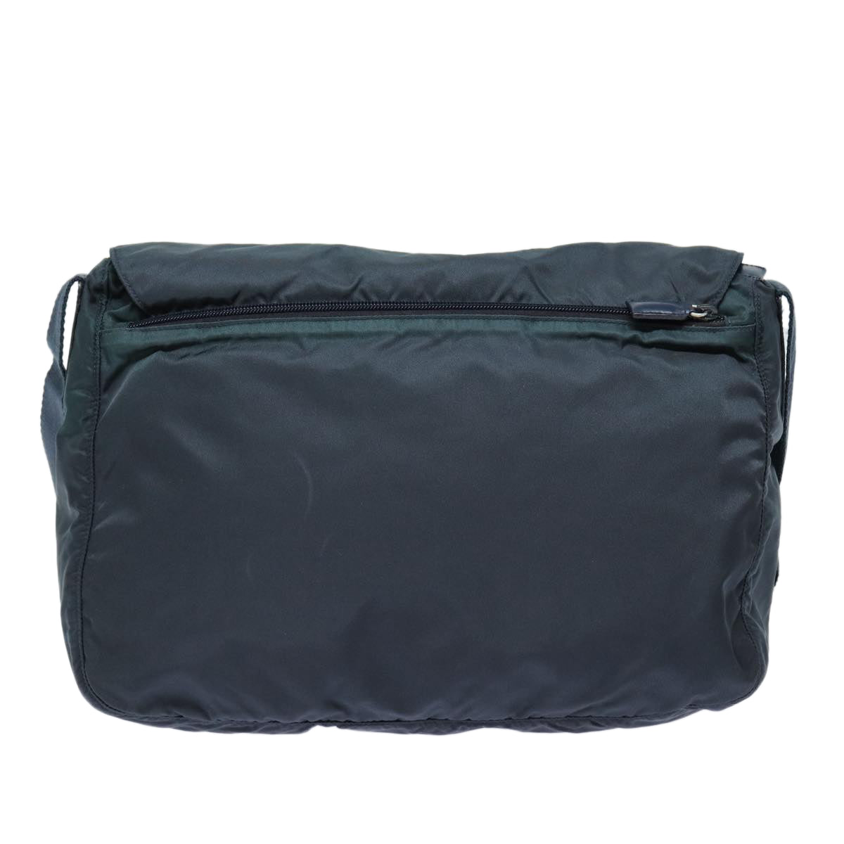 Luxury Prada Shoulder Bag Nylon Navy Silver  87144