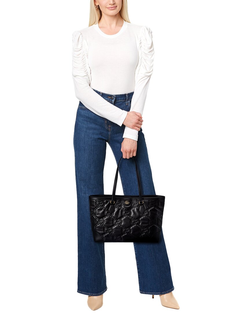 Luxury Gucci Trending 2025 GG Medium Matelasse Leather Tote