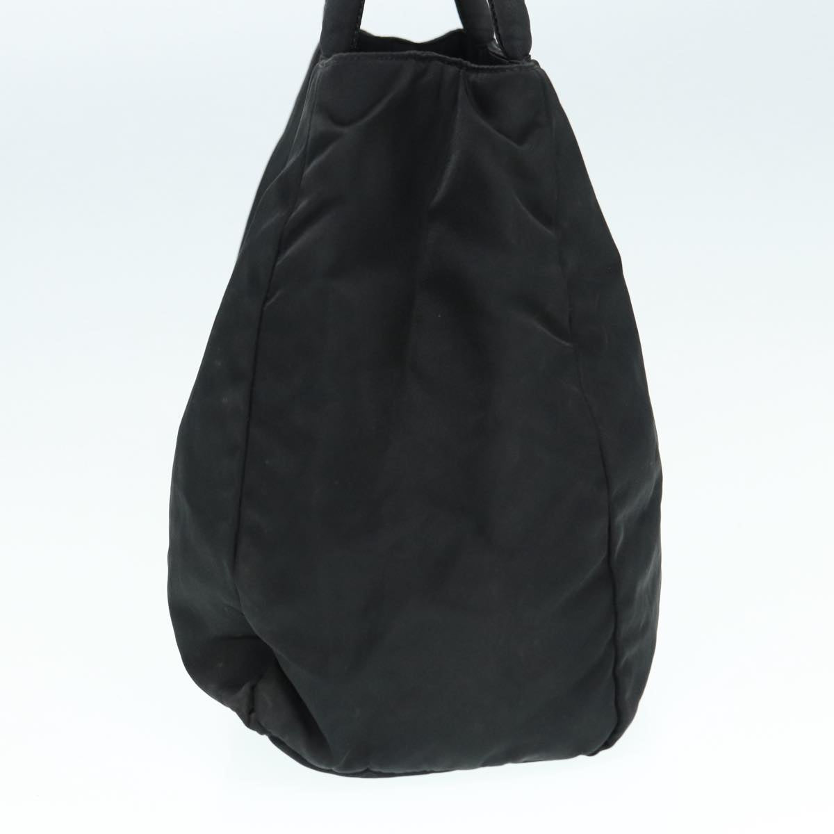 Luxury Prada Hand Bag Nylon Black Silver  87165