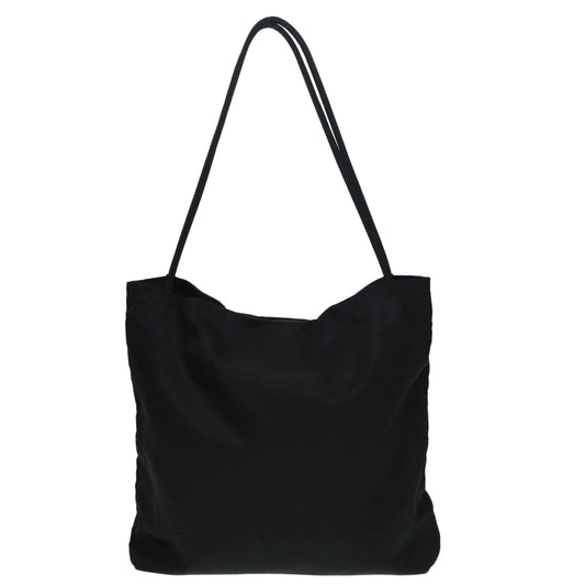 Luxury Prada Tote Bag Nylon Black Silver  87172