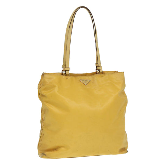 Luxury Prada Tote Bag Nylon Yellow Gold  87177