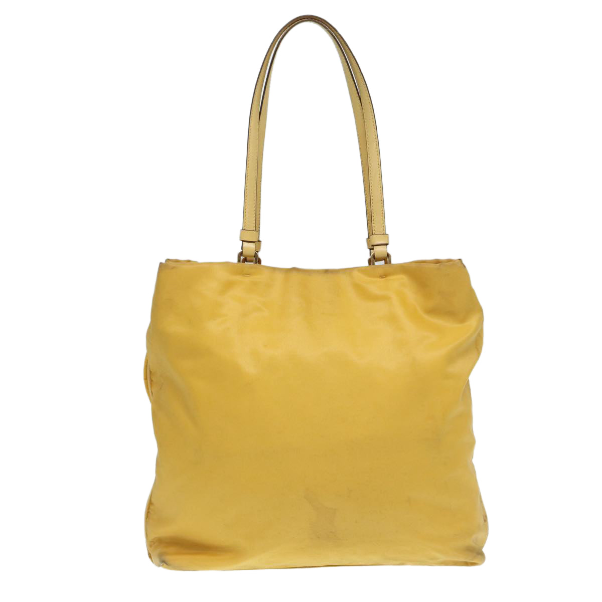 Luxury Prada Tote Bag Nylon Yellow Gold  87177